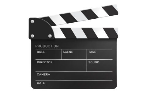 Clapper Cinema Realistic Composition